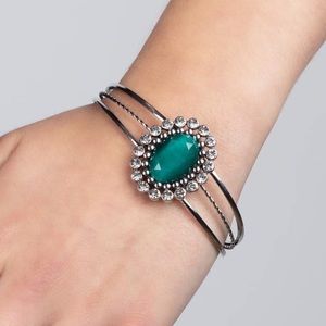 Emeralds Of Envy Cuffed Bracelet